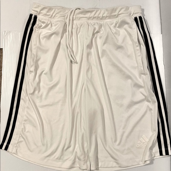 adidas Other - ADIDAS ClimaLite Mens Shorts White w/ Black size L
